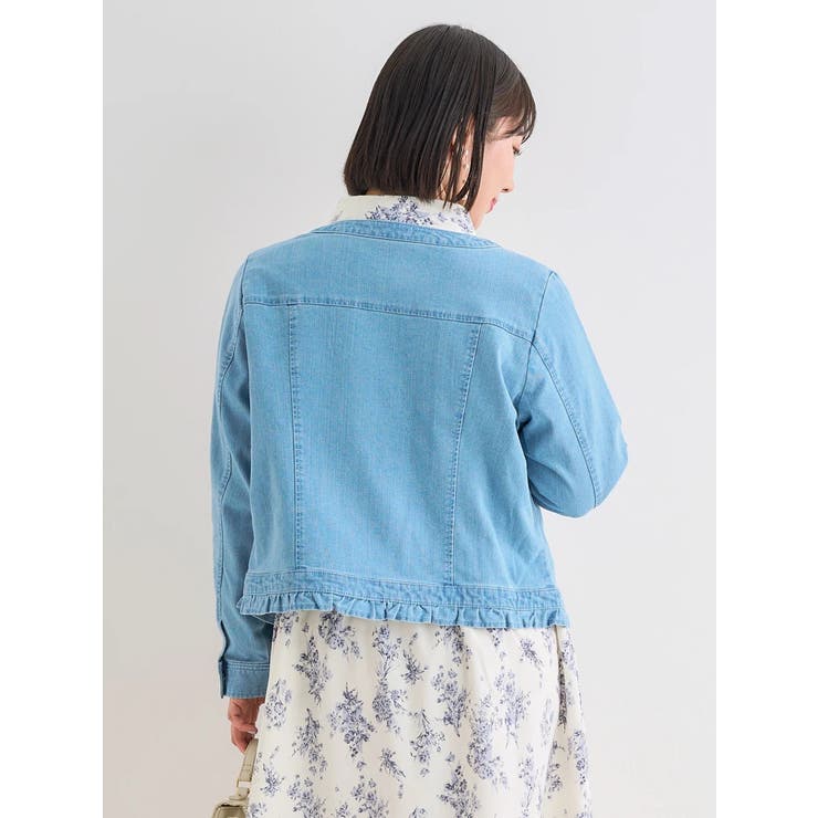 88様専用 ayane2025 完売 未使用 フリル デニム ジャケット 大きめ
