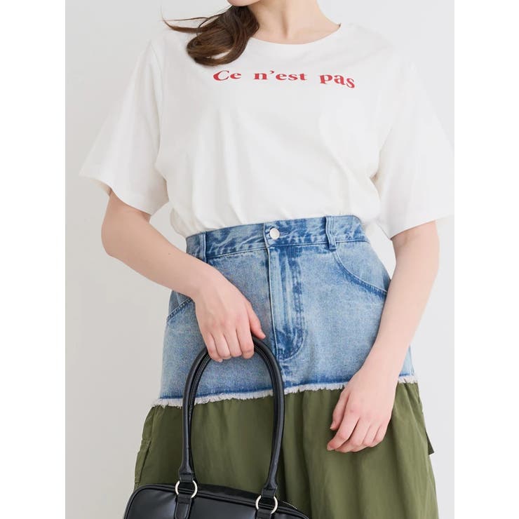 オフホワイト | 【接触冷感】ロゴプリントTシャツ | Re-J＆SUPURE