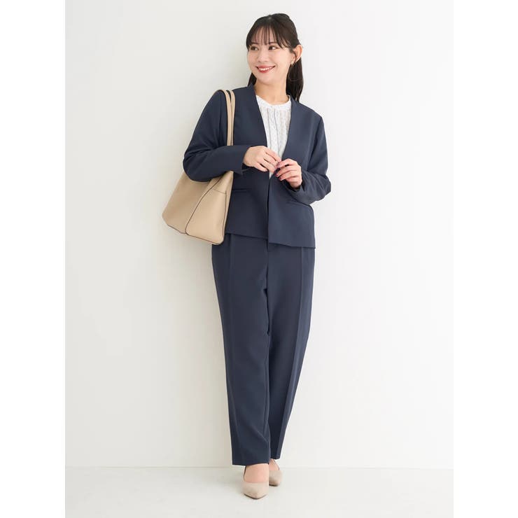 アソート柄パールボタン配色ブラウス | Re-J＆SUPURE | 詳細画像29 