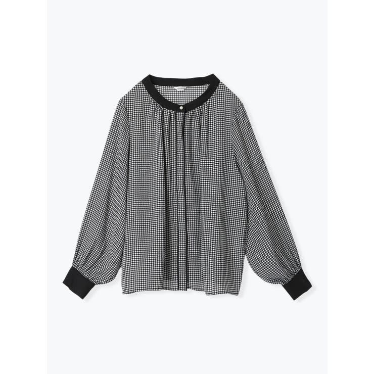 アソート柄パールボタン配色ブラウス | Re-J＆SUPURE | 詳細画像45 