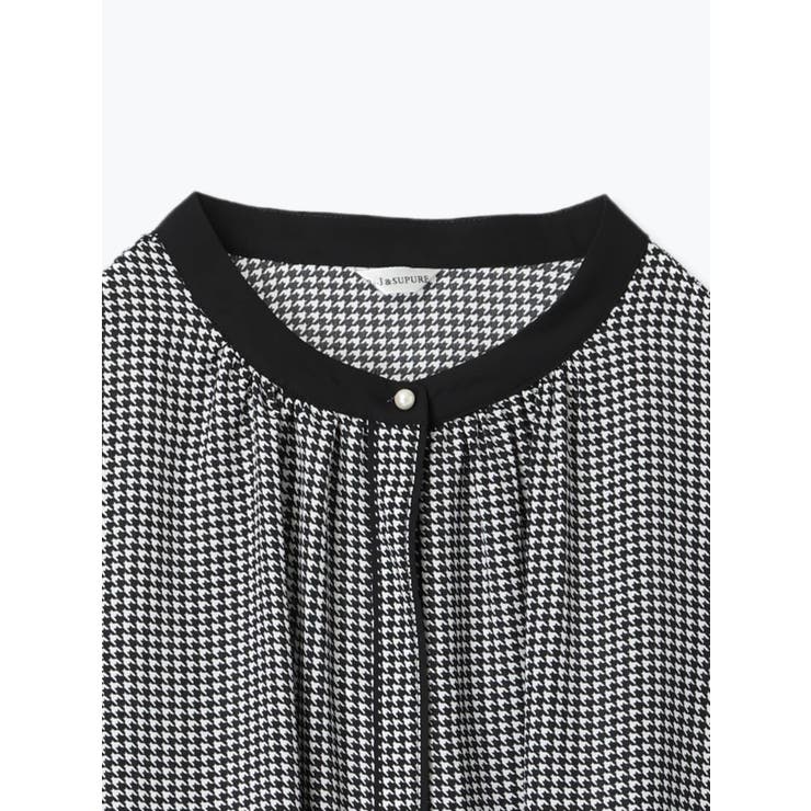 アソート柄パールボタン配色ブラウス | Re-J＆SUPURE | 詳細画像47 