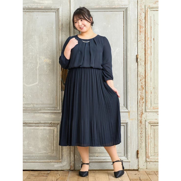 極美品♡ルネ♡袖プリーツ ワンピース AMBIDEX Store △○T/R プリーツワンピース(F クロ): bulle de savon