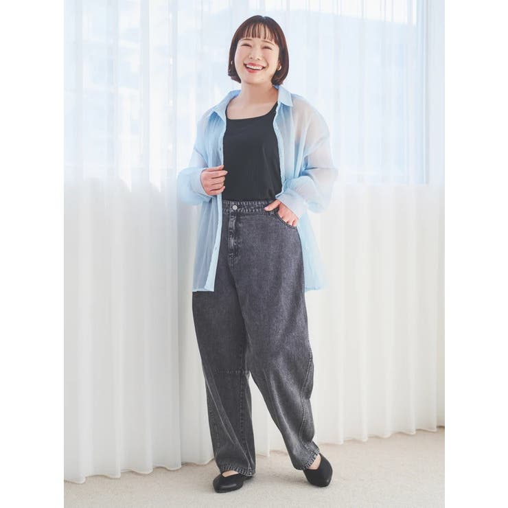 【新発売】 SET]ラメ楊柳シアーシャツ×タンクトップ[品番：PLMW0013934]｜Re トップス
