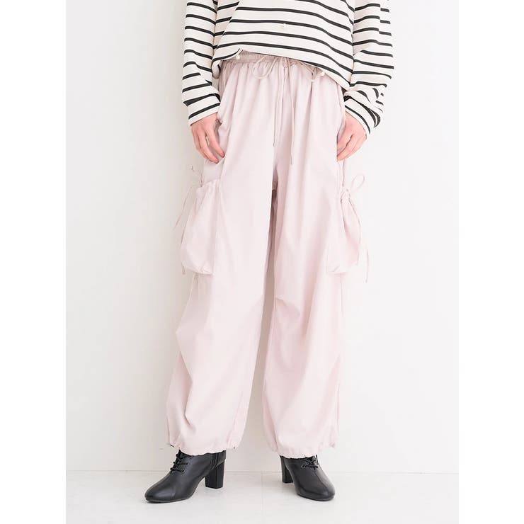 ベージュ | ドロストリボンポケットカーゴパンツ | Re-J＆SUPURE