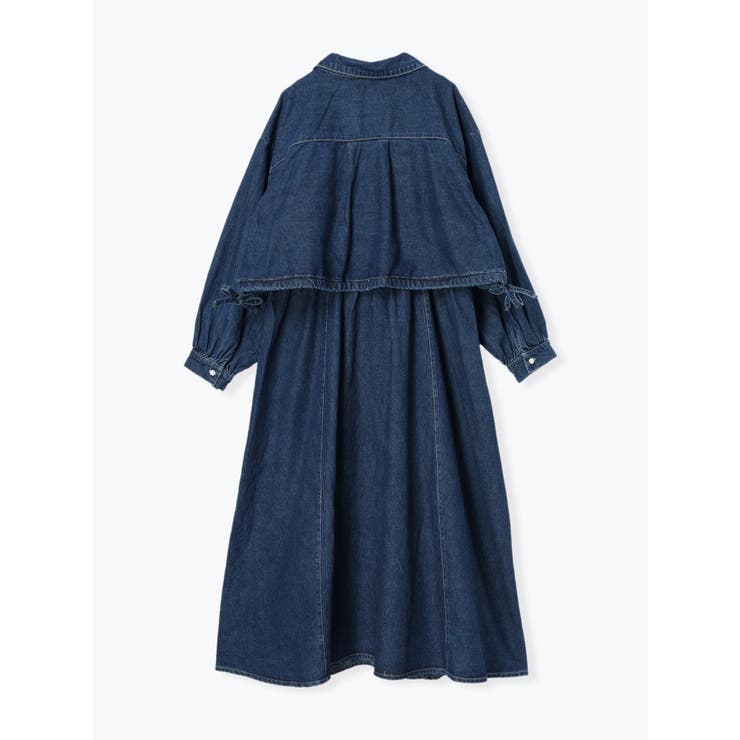 SET]デニムジップアップブルゾン＆ワンピース[品番：PLMW0013566]｜Re