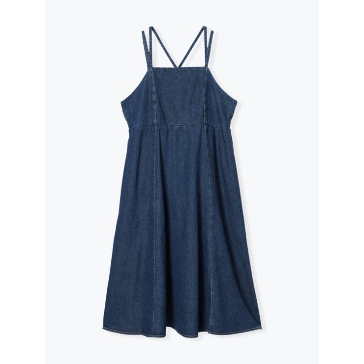 SET]デニムジップアップブルゾン＆ワンピース[品番：PLMW0013566]｜Re