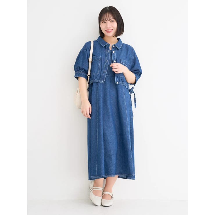 ZARA デニムジャケット デニムワンピース ベルト付き｜Yahoo