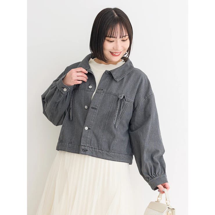 処分品♡新品♡レースリボンデニムジャケット ブルー 処分品♡新品♡レースリボンデニムジャケット ブルー - メルカリ