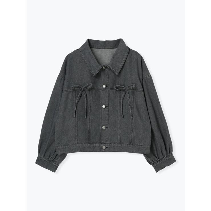 胸リボンデニムジャケット[品番：PLMW0013586]｜Re-J＆SUPURE（リ