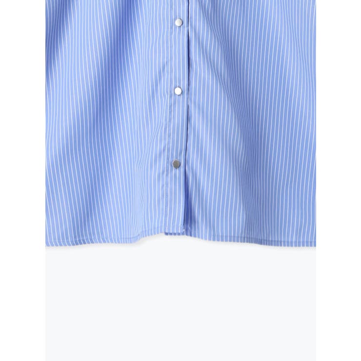 [2WAYスリーブ]ストライプ柄ノーカラーシャツ | Re-J＆SUPURE | 詳細画像26 