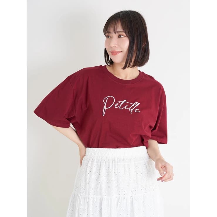 筆記体ロゴ刺繍Tシャツ | Re-J＆SUPURE | 詳細画像1 