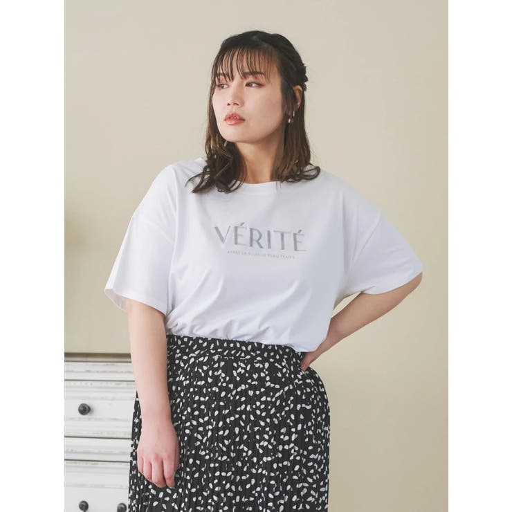 【接触冷感】ラメ刺繍ロゴTシャツ | Re-J＆SUPURE | 詳細画像1 