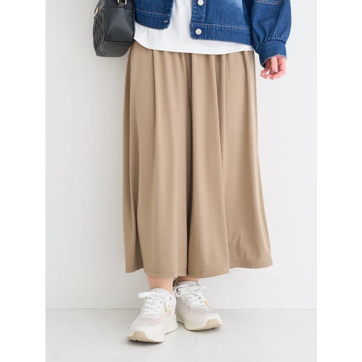 モカ茶 | 【接触冷感】ICE DRY ワイドパンツ | Re-J＆SUPURE