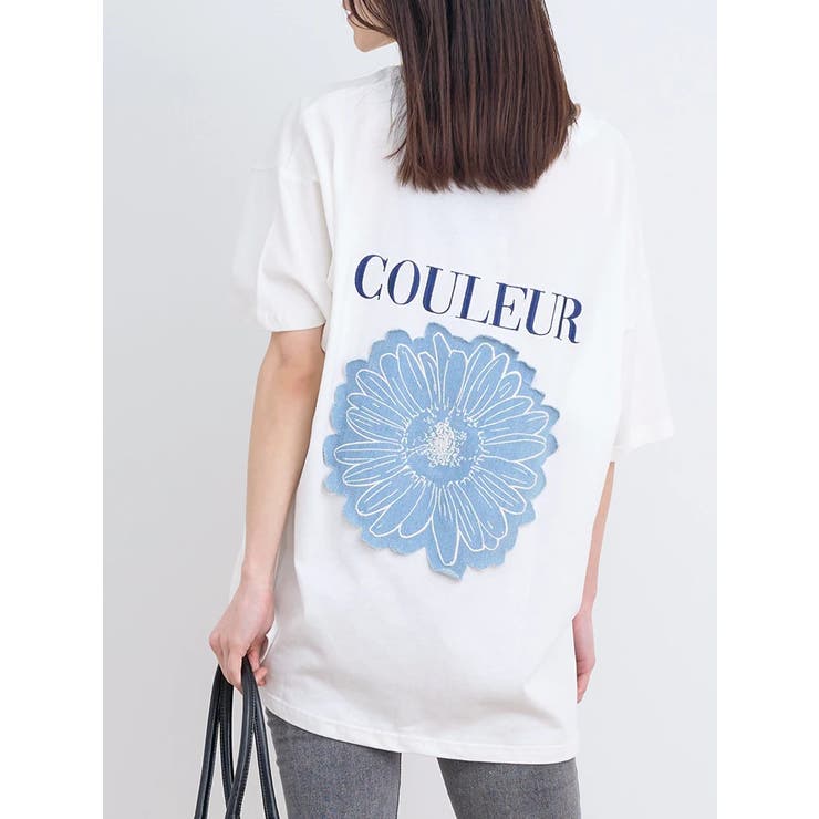 デニムフラワー刺繍Tシャツ[品番：PLMW0013789]｜Re-J＆SUPURE（リ  
