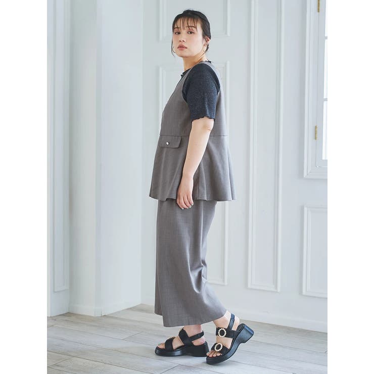 [SET]ZIPベスト×ワイドパンツ | Re-J＆SUPURE | 詳細画像4 