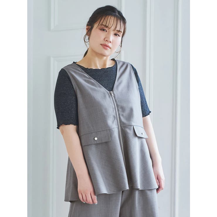 [SET]ZIPベスト×ワイドパンツ | Re-J＆SUPURE | 詳細画像6 