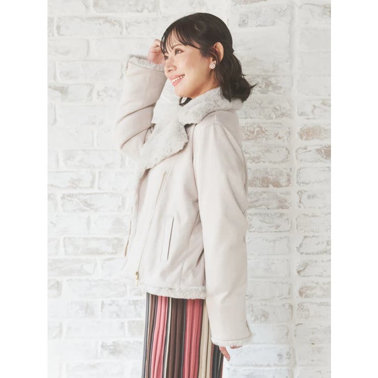 フェイクスエードライダースジャケット | Re-J＆SUPURE | 詳細画像12 