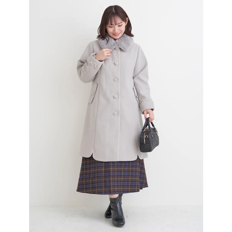 2WAYウール混フェイクファーコート | Re-J＆SUPURE | 詳細画像17 