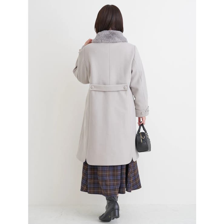 2WAYウール混フェイクファーコート | Re-J＆SUPURE | 詳細画像22 