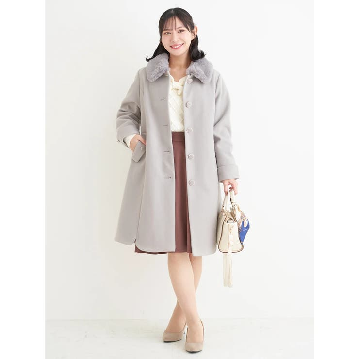 2WAYウール混フェイクファーコート | Re-J＆SUPURE | 詳細画像23 