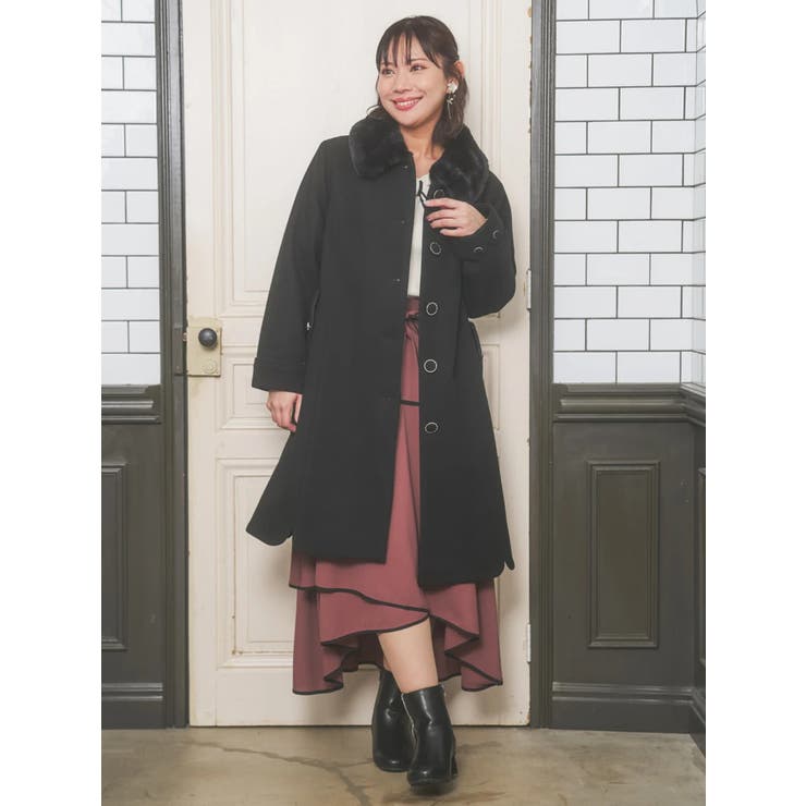 2WAYウール混フェイクファーコート | Re-J＆SUPURE | 詳細画像33 