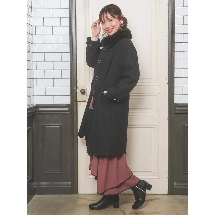 2WAYウール混フェイクファーコート | Re-J＆SUPURE | 詳細画像38 