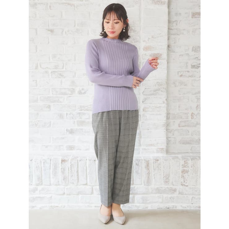 ランダムリブボトルネックミルキーニットトップス | Re-J＆SUPURE | 詳細画像6 