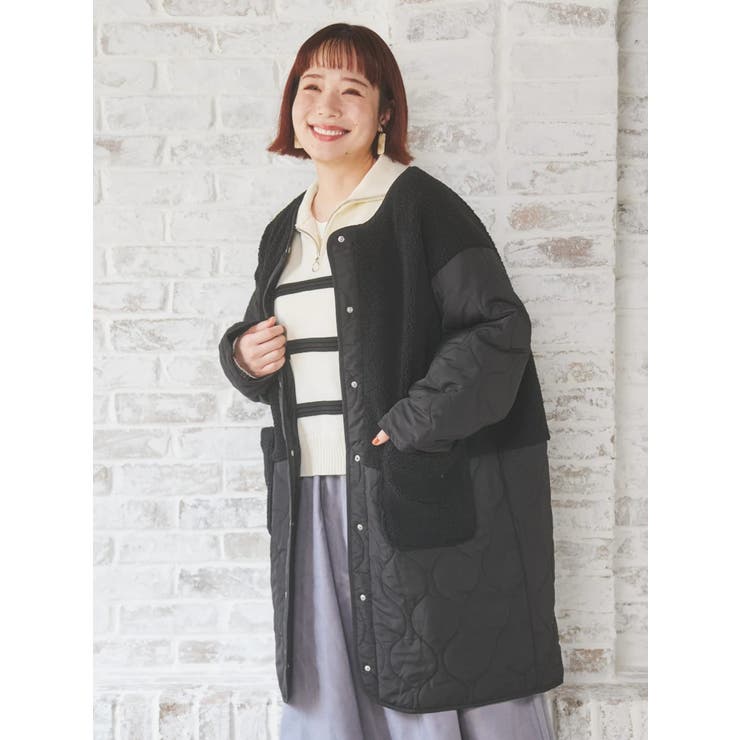 ボア切り替えキルティングコート | Re-J＆SUPURE | 詳細画像3 