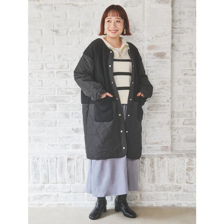 ボア切り替えキルティングコート | Re-J＆SUPURE | 詳細画像6 