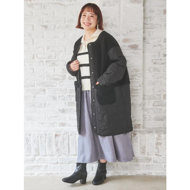 ボア切り替えキルティングコート | Re-J＆SUPURE | 詳細画像8 