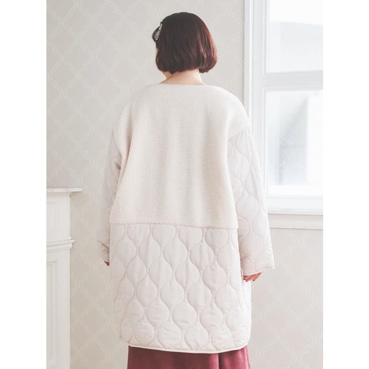 ボア切り替えキルティングコート | Re-J＆SUPURE | 詳細画像15 