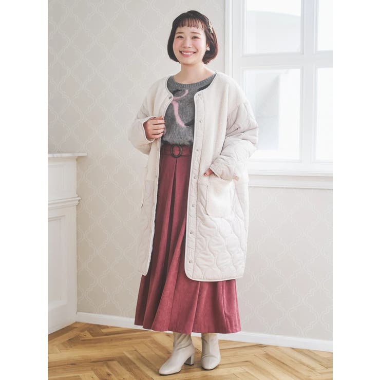 ボア切り替えキルティングコート | Re-J＆SUPURE | 詳細画像16 