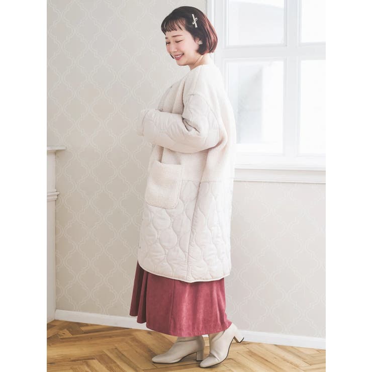 ボア切り替えキルティングコート | Re-J＆SUPURE | 詳細画像19 