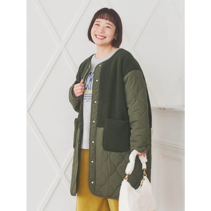 ボア切り替えキルティングコート | Re-J＆SUPURE | 詳細画像23 