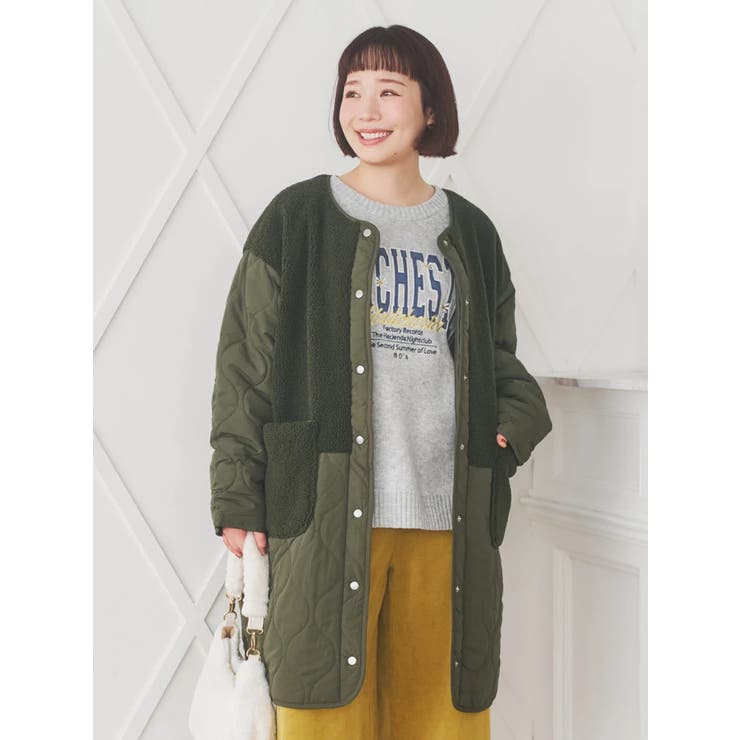 ボア切り替えキルティングコート | Re-J＆SUPURE | 詳細画像24 