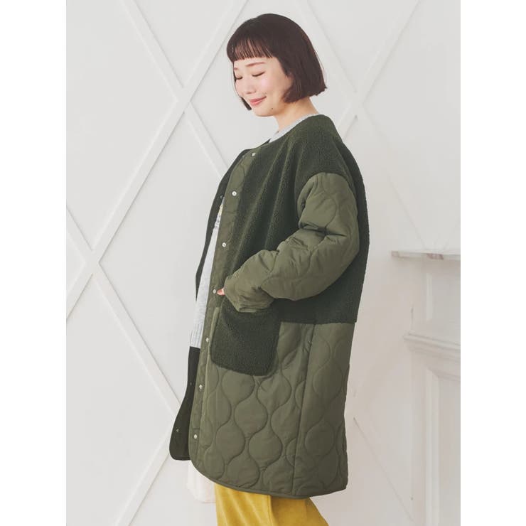 ボア切り替えキルティングコート | Re-J＆SUPURE | 詳細画像25 