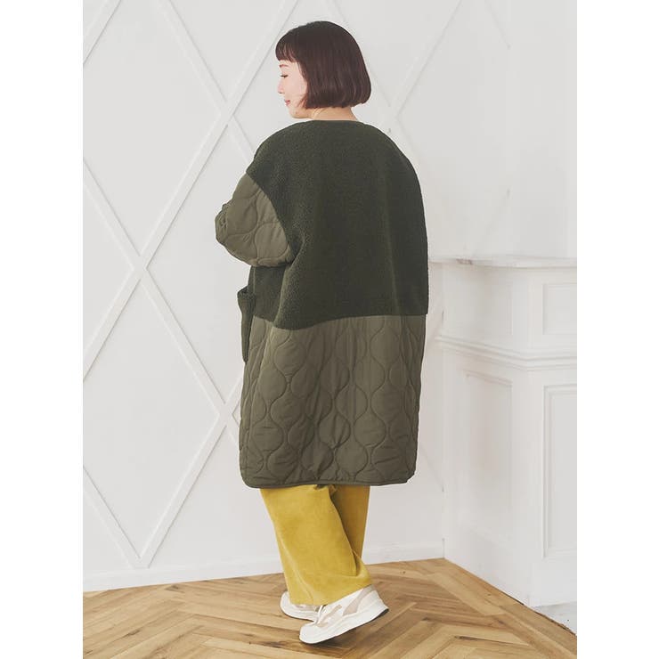 ボア切り替えキルティングコート | Re-J＆SUPURE | 詳細画像31 