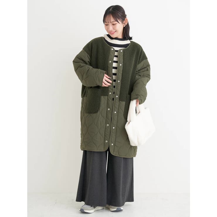 ボア切り替えキルティングコート | Re-J＆SUPURE | 詳細画像32 