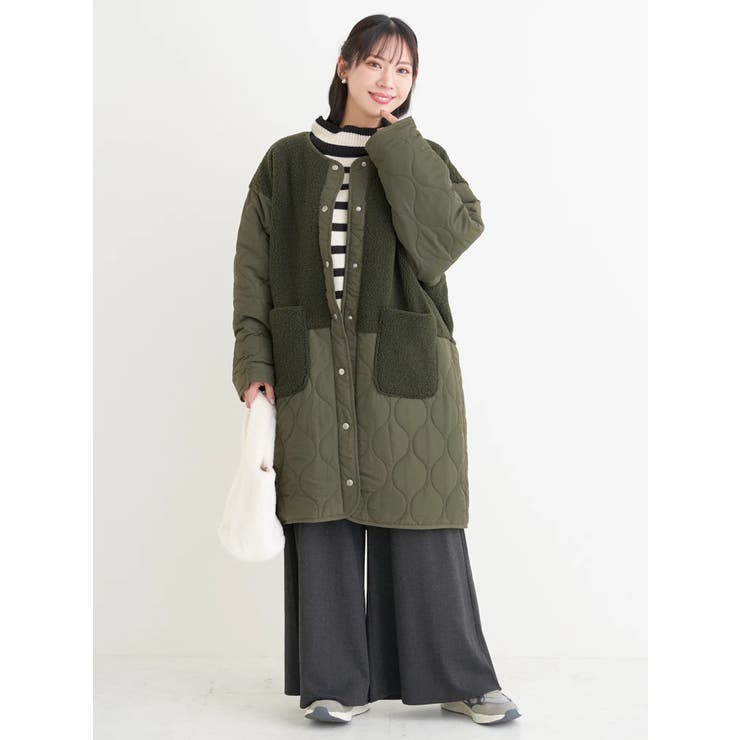 ボア切り替えキルティングコート | Re-J＆SUPURE | 詳細画像33 