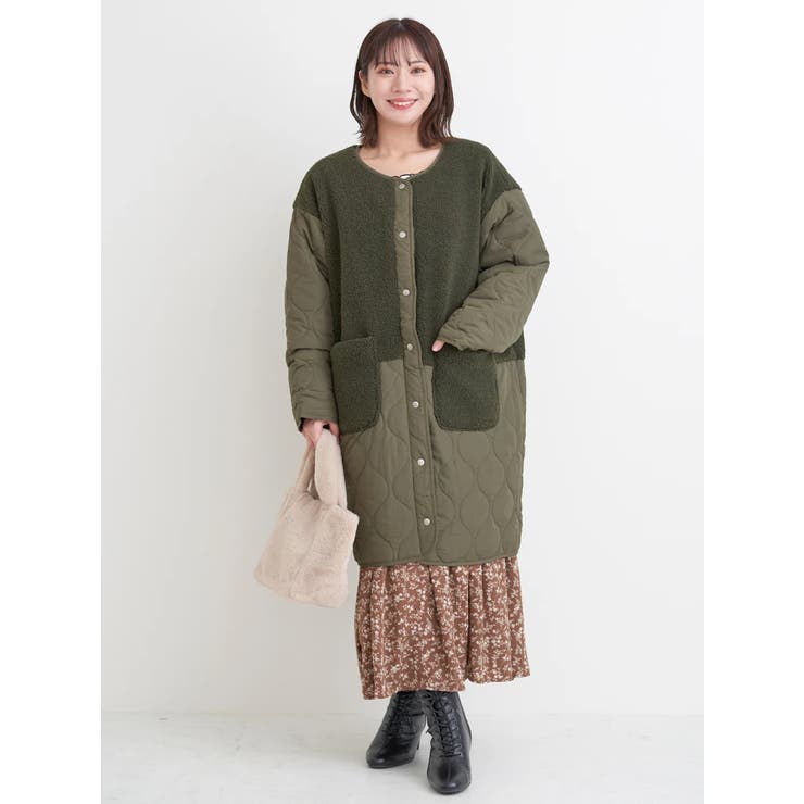 ボア切り替えキルティングコート | Re-J＆SUPURE | 詳細画像35 