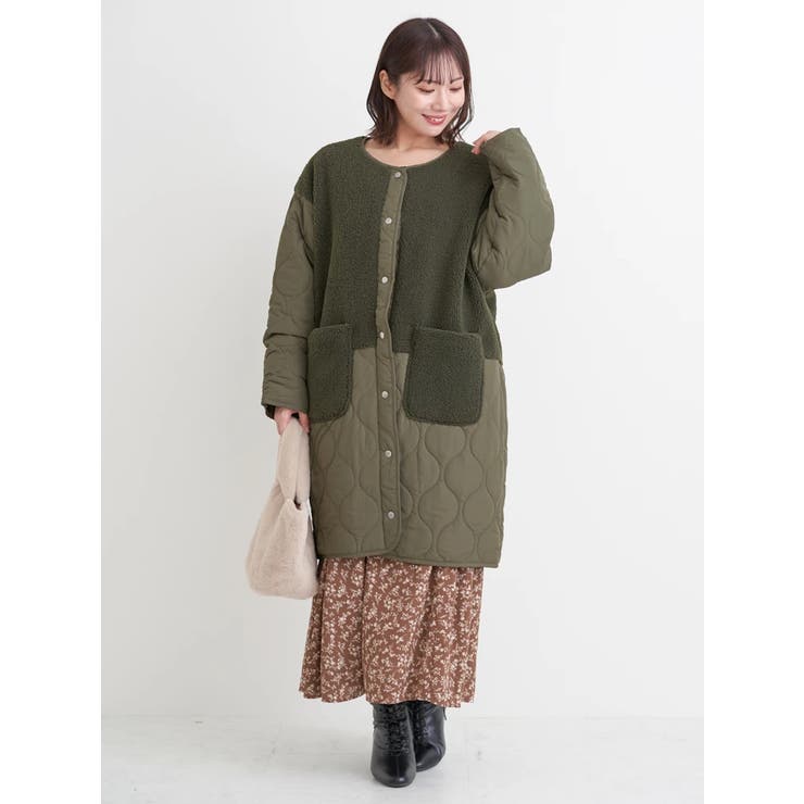 ボア切り替えキルティングコート | Re-J＆SUPURE | 詳細画像36 