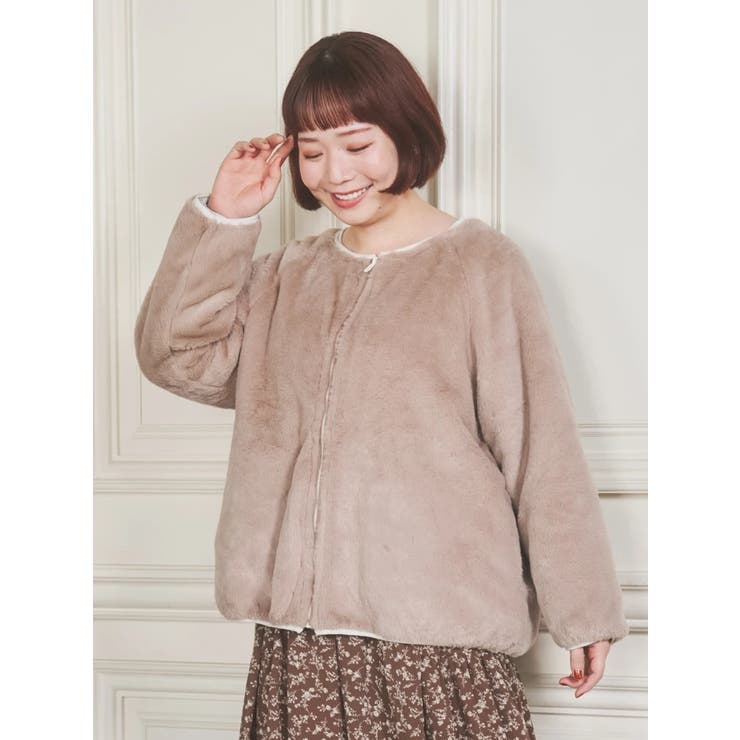 [2WAY]ハートキルト×ファーリバーシブルジャケット | Re-J＆SUPURE | 詳細画像20 