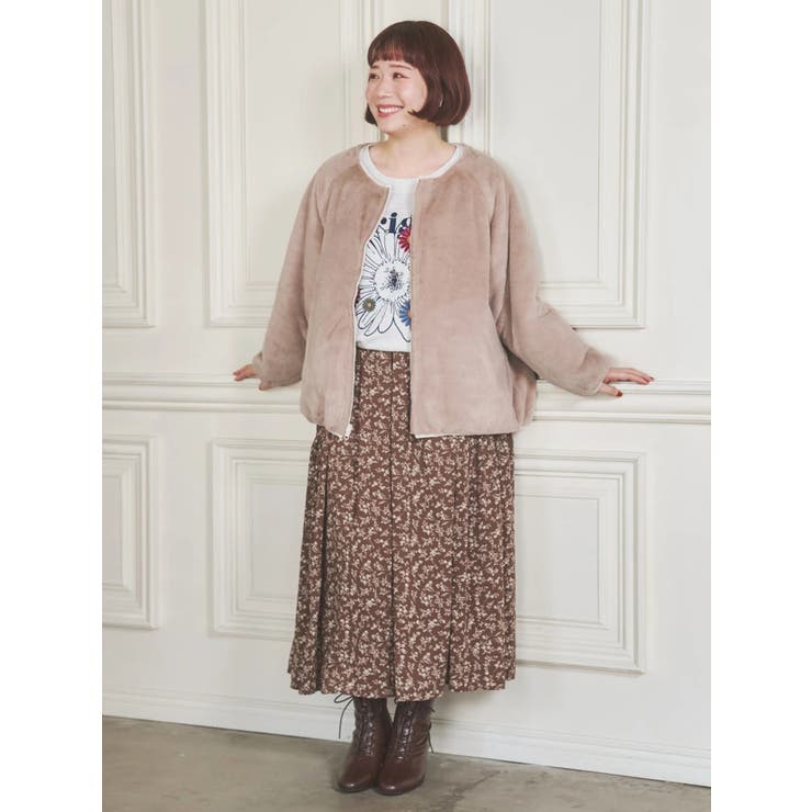 [2WAY]ハートキルト×ファーリバーシブルジャケット | Re-J＆SUPURE | 詳細画像24 