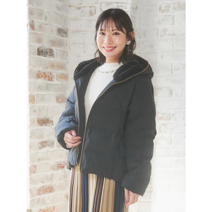 フェイクファーフードショートダウン | Re-J＆SUPURE | 詳細画像16 