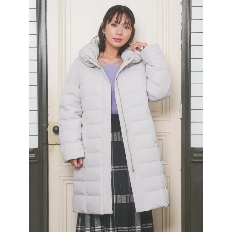 襟ボリュームロングダウンコート | Re-J＆SUPURE | 詳細画像1 