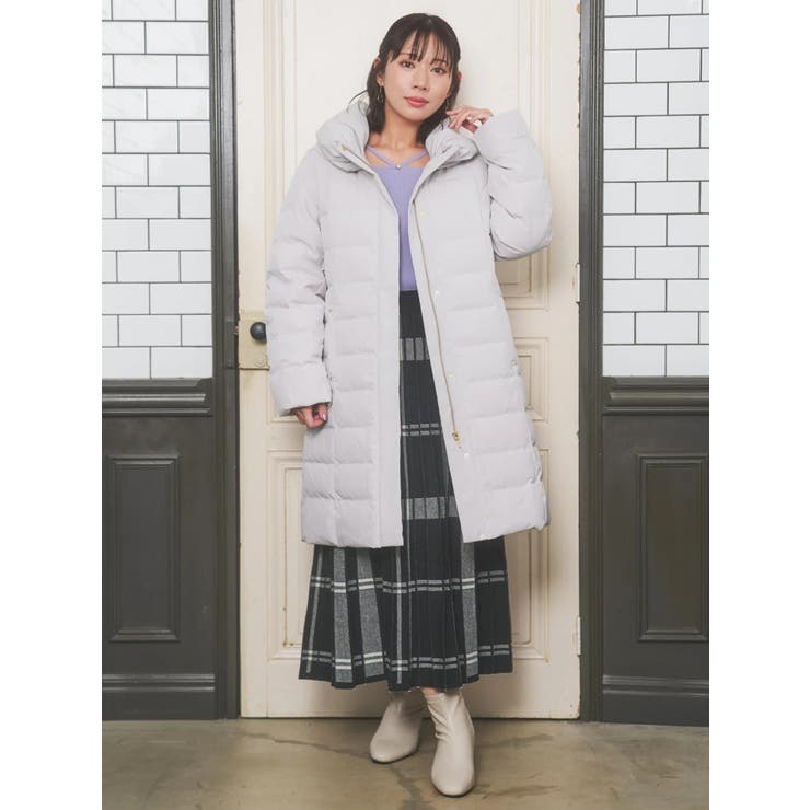 襟ボリュームロングダウンコート | Re-J＆SUPURE | 詳細画像7 