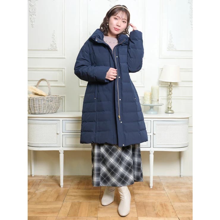 襟ボリュームロングダウンコート | Re-J＆SUPURE | 詳細画像18 