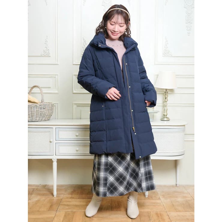 襟ボリュームロングダウンコート | Re-J＆SUPURE | 詳細画像19 