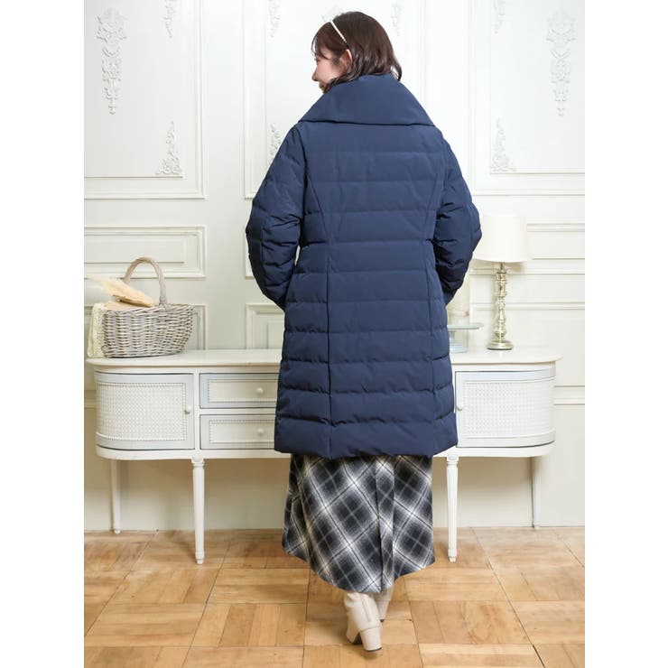 襟ボリュームロングダウンコート | Re-J＆SUPURE | 詳細画像21 