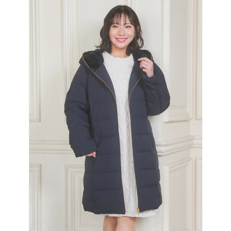 フェイクファーフードロングダウン | Re-J＆SUPURE | 詳細画像1 